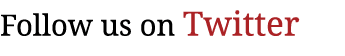 Follow us on Twitter