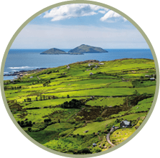 RKM3DE Panorama of the coast of the Ring of Kerry, Ireland 