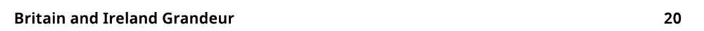 Britain and Ireland Grandeur 20