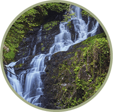 Torc Waterfall, Killarney National Park, near Killarney, County Kerry, Munster, Republic of Ireland, Europe