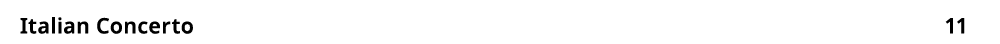 Italian Concerto 11