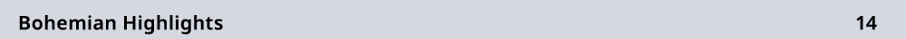 Bohemian Highlights 14 