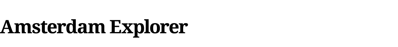 Amsterdam Explorer