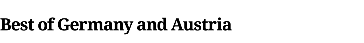 Best of Germany and Austria