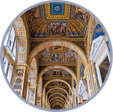 BY1K1P Russia, St Petersburg, Hermitage Museum   Catherine the Great was so impressed by engravings of Raphael's frescoes in the