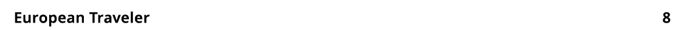 European Traveler 8
