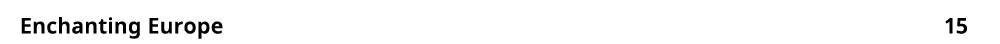 Enchanting Europe 15