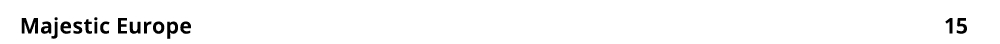Majestic Europe 15