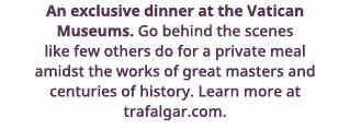 An exclusive dinner at the Vatican Museums  Go behind the scenes like few others do for a private meal amidst the wor   