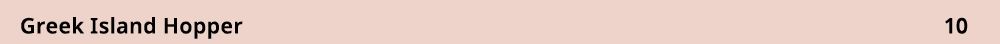 Greek Island Hopper 10 