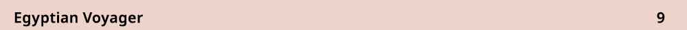 Egyptian Voyager 9 