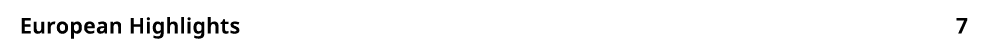 European Highlights 7 